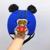 Children's helmet with black velvet ears (Safety hat for babies learning to crawl