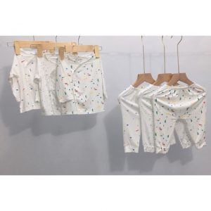 Bexiu drop printed long-sleeve baby clothes set