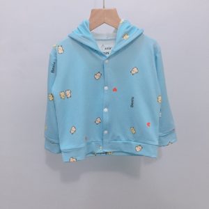 Warm jacket with hat Bexiu cotton 2-sided high-grade heat preservation for newborn babies from 8-16kg